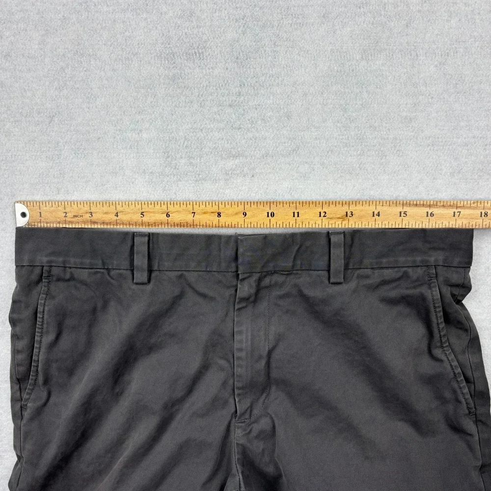 Banana Republic Aiden Chino Pants Mens 34x28 Gray 100% Cotton Slim Fit Trousers